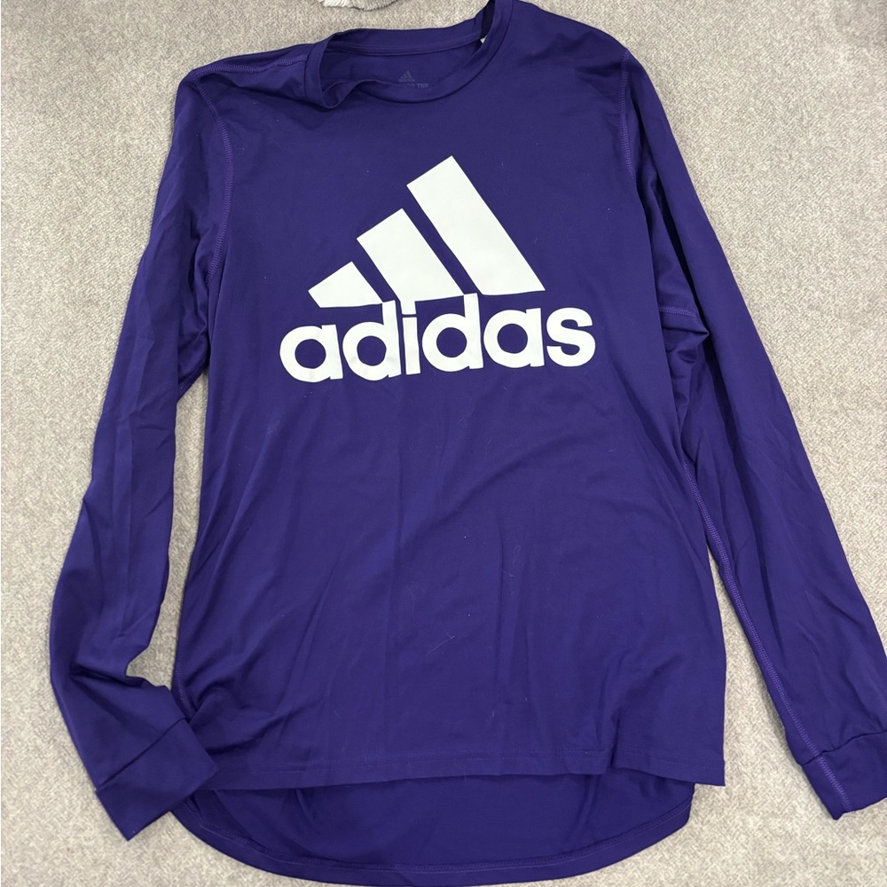 Adidas Purple Long Sleeve Tee